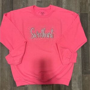 Valentines Sweetheart Pink Sweater